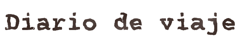 Diario de viaje