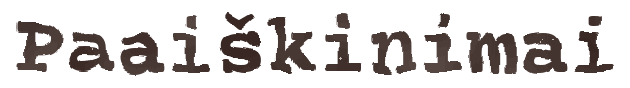 Paaiškinimai