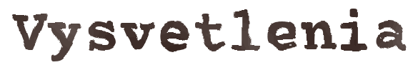 Vysvetlenia